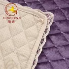 2018 new design embroidery quilted knitted velvet fabric for home textile