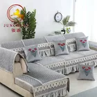 2018 new design embroidery quilted knitted velvet fabric for home textile