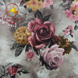 China factory digital print flower design Holland velvet fabric for upholstery and furniture