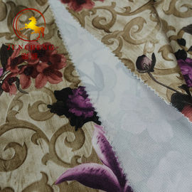 China factory digital print flower design Holland velvet fabric for upholstery and furniture