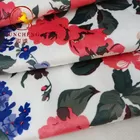 Flower Design Printed Knitted Sofa Fabric Velvet Wholesale