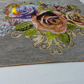 Latest design sofa chenille microfiber upholstery jacquard fabric