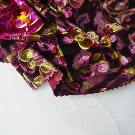 wholesale burnout 100% silk velvet fabric