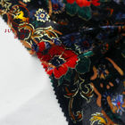 2018 hot sale burnout printed KS silk velvet fabric for dresses