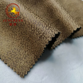 2019 New Pattern Bronzed Suede Fabric bonded with fleece fabric