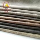100% Polyester Bronzed Foil Embossed Faux Suede Fabric