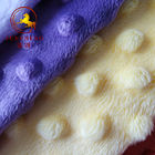 wholesale Super soft 100% polyester Baby Cuddle Minky Dot Plush Fabric