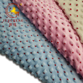 customized made printed minky dot fabric with competitive price