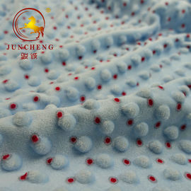 customized made printed minky dot fabric with competitive price