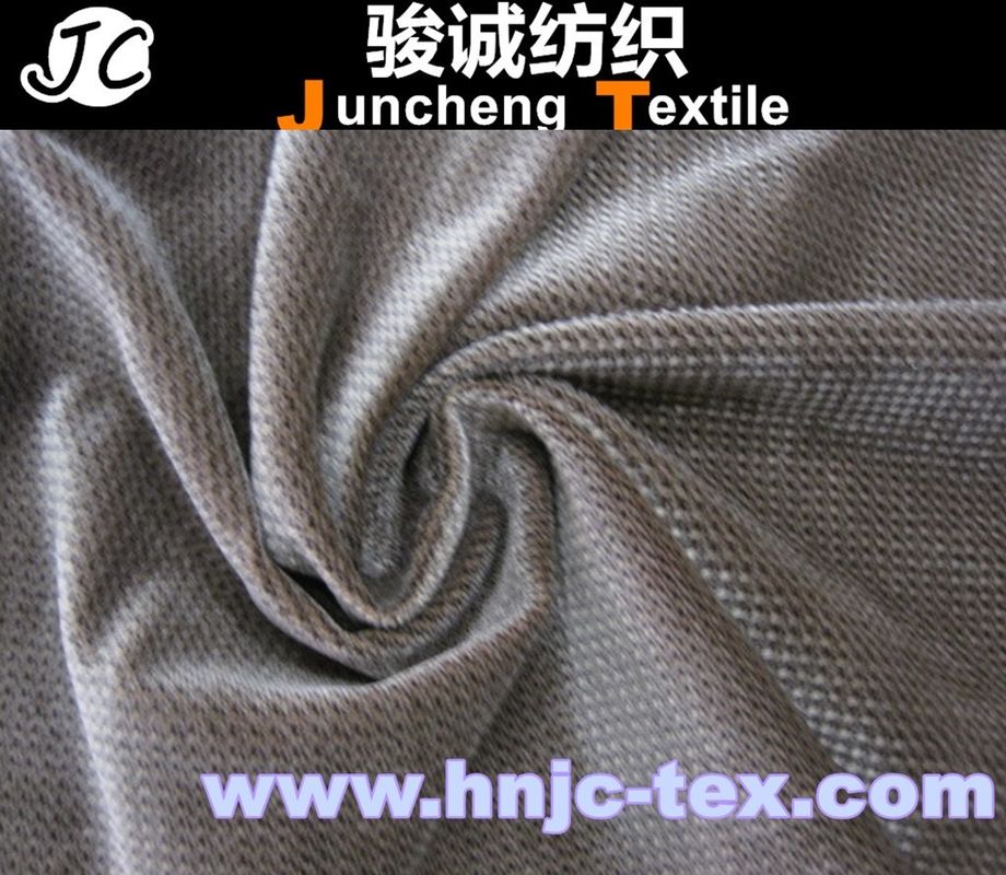Grain brown polyester fabric for garment for apparel/ sofa upholstery /apparel
