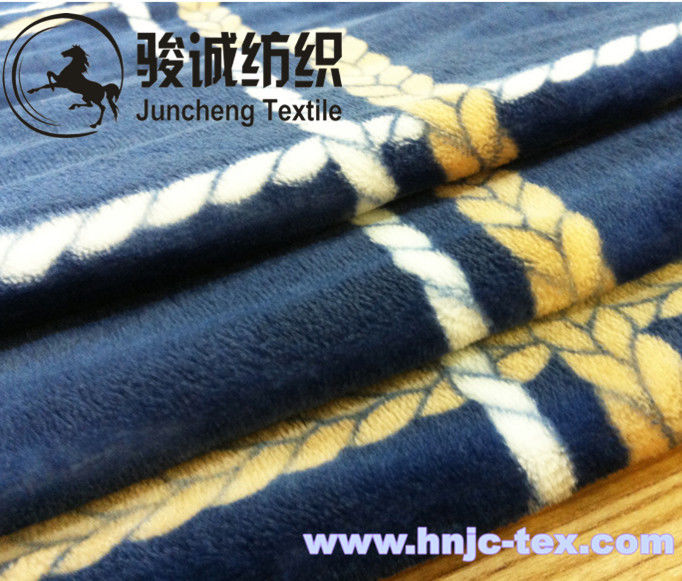 100% Polyester Double Sides Printed Flannel Blanket Fabric Coral Fleece for apparel/bed