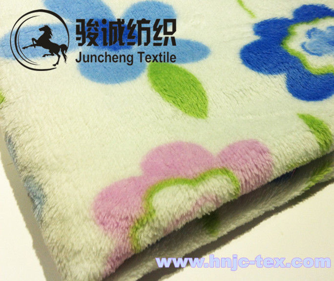 Custom solid or printing flower pattern flannel blanket or other blanket fabric for baby