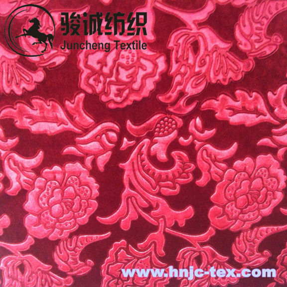 100% polyester 3D embossed shimmer Italian velvet fabric for curtain with various color