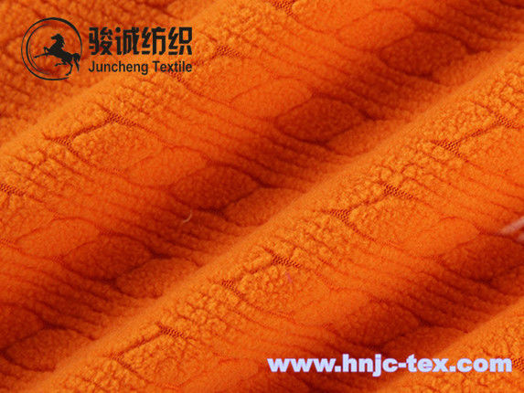 Hot sell stripping jacquard smooth polar fleece fabric for pajamas fabric and apparel