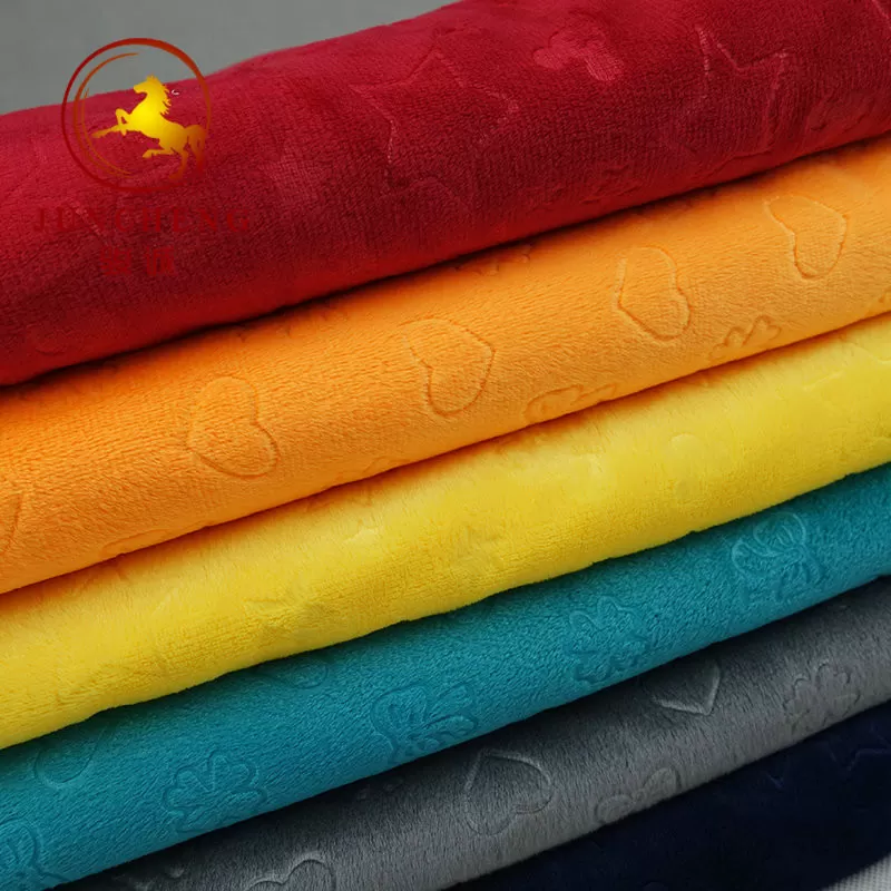 Fast delivery minky fabric korean wholesale for baby blanket